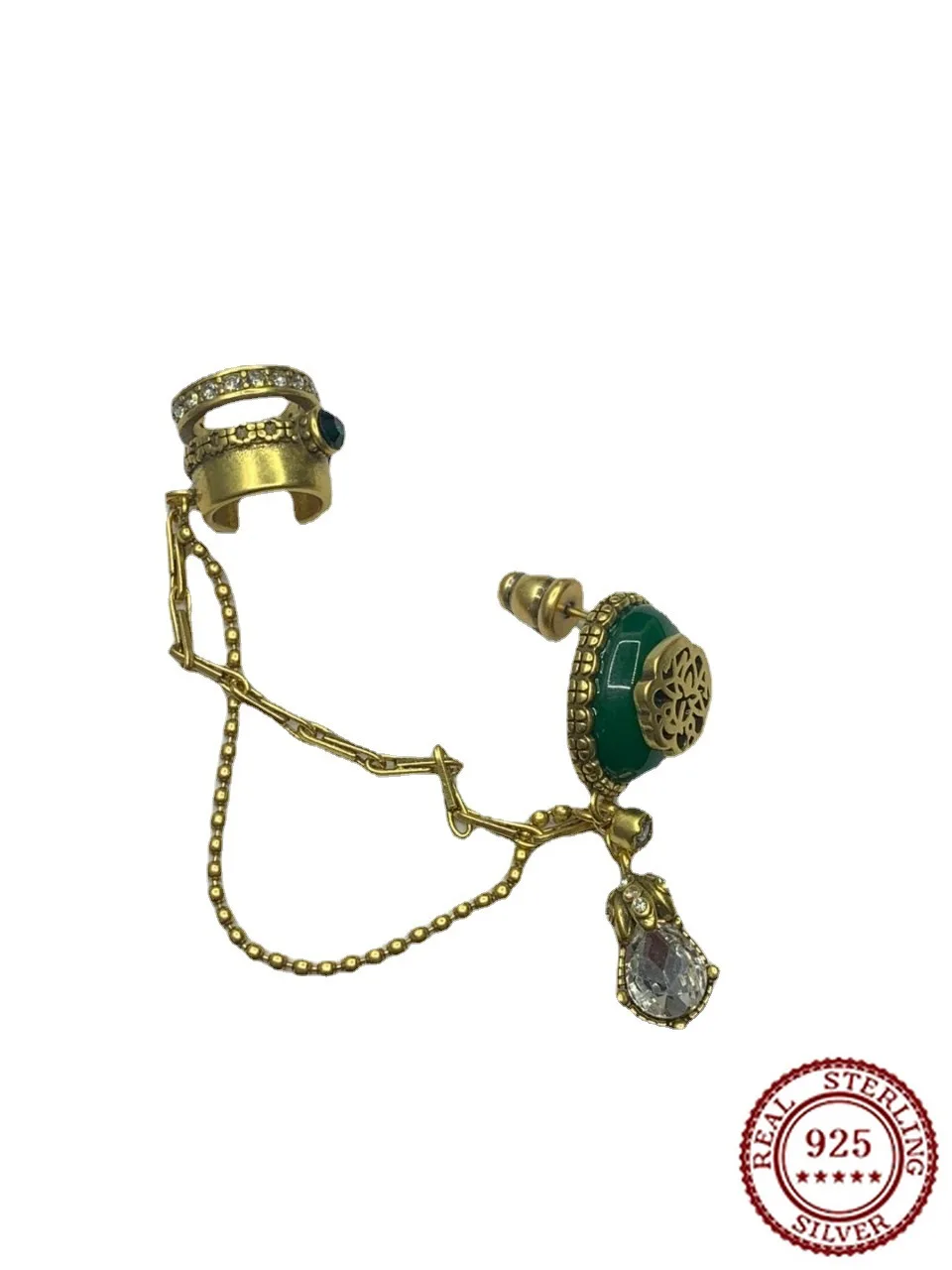 2025 New Trendy Classic Green Diamond Studded Earrings for Women with Geometric Tassel Temperament
2025 New Trendy Classic Green Diamond Studded Earrings for Women with Geometric Tassel Temperament