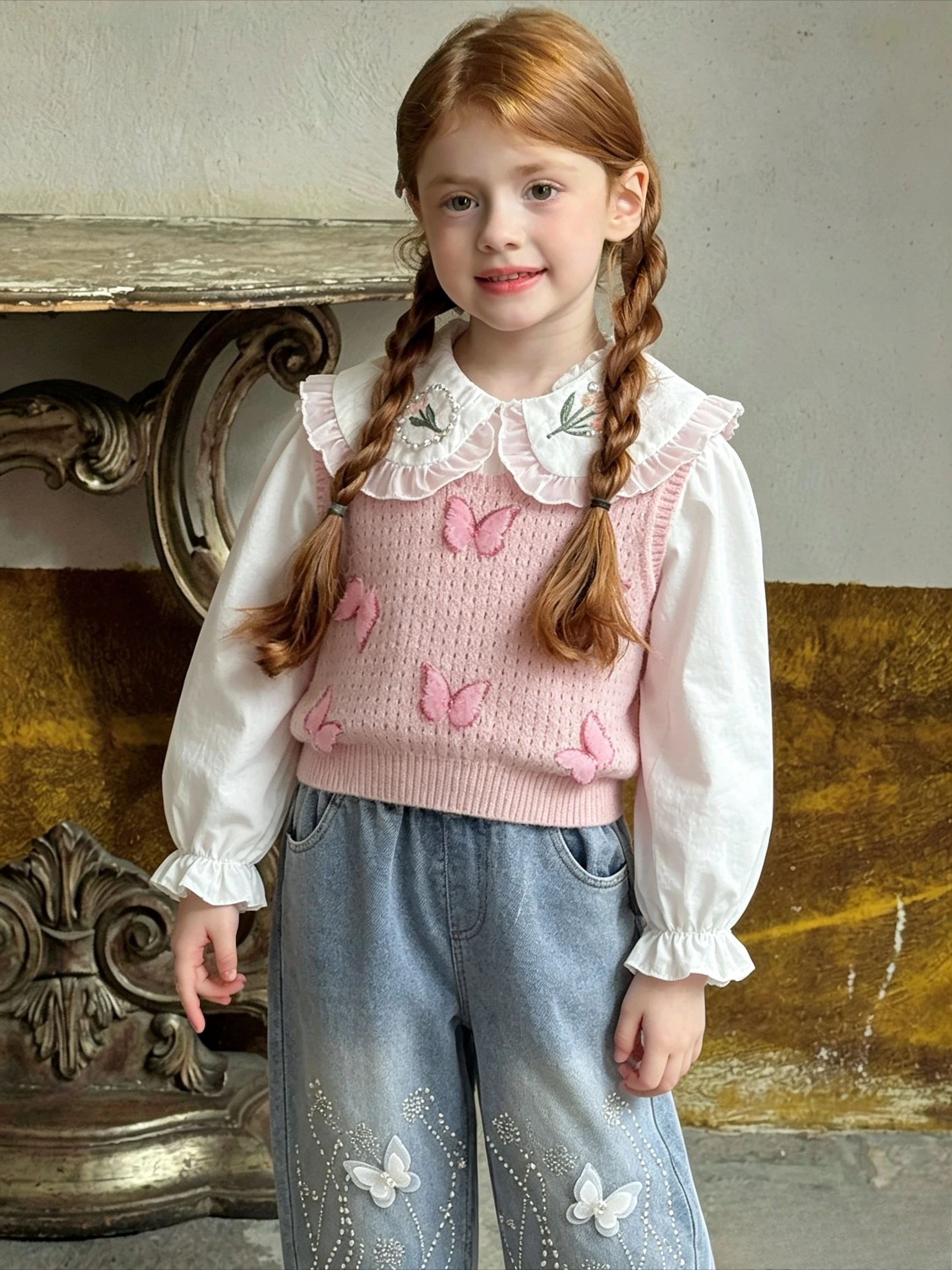 Girls Fall Set New Stylish Trendy Baby Girl Butterfly Sweater Three Piece Set Korean Spring Fall Infant Kids
Girls Fall Set New Stylish Trendy Baby Girl Butterfly Sweater Three Piece Set Korean Spring Fall Infant Kids