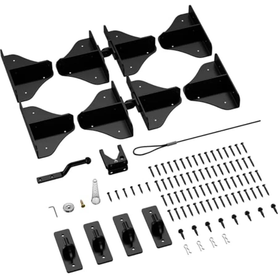Anti Sag Fence Door Frame Kit Double Door Kit Heavy Duty 90 Degree Right Angle Hinges with Self-Locking Gate Latch and Corner B
Anti Sag Fence Door Frame Kit Double Door Kit Heavy Duty 90 Degree Right Angle Hinges with Self-Locking Gate Latch and Corner B