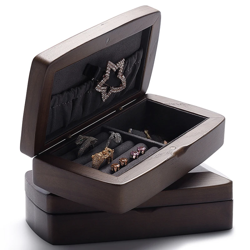 Solid wood jewelry box storage box, high-end and exquisite jewelry box, Christmas and wedding gift jewelry box
Solid wood jewelry box storage box, high-end and exquisite jewelry box, Christmas and wedding gift jewelry box