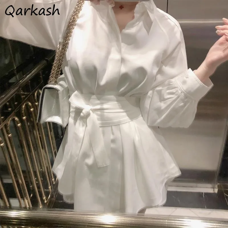 Women Sets Solid Elegant Fashion New Autumn Belt High Street Sexy Club Turn-down Collar Wide Leg Shorts Simple Korean Style Chic
Women Sets Solid Elegant Fashion New Autumn Belt High Street Sexy Club Turn-down Collar Wide Leg Shorts Simple Korean Style Chic