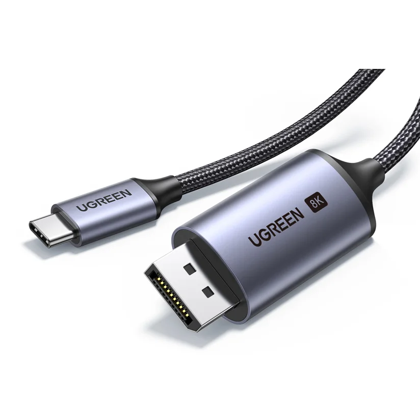 UGREEN USB C to DisplayPort 1.4 Cable 8K@60Hz 4K@240Hz Thunderbolt 4/3 to DisplayPort Cord USB C to DP 1.4 32.4 Gbps Alu Braided
UGREEN USB C to DisplayPort 1.4 Cable 8K@60Hz 4K@240Hz Thunderbolt 4/3 to DisplayPort Cord USB C to DP 1.4 32.4 Gbps Alu Braided
