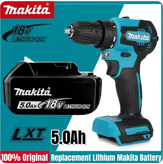 Original Genuine Makita 18V Li-ion Battery 5Ah Rechargeable for POP Cordless Handheld Drill Grinder Wrench
Original Genuine Makita 18V Li-ion Battery 5Ah Rechargeable for POP Cordless Handheld Drill Grinder Wrench