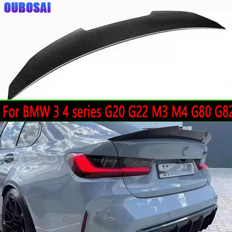 For BMW 3 4 series G20 G22 M3 M4 G80 G82 Carbon Fiber Tail fins Rear Spoiler Duckbill Car Wing Retrofit the rear wing body kit
For BMW 3 4 series G20 G22 M3 M4 G80 G82 Carbon Fiber Tail fins Rear Spoiler Duckbill Car Wing Retrofit the rear wing body kit