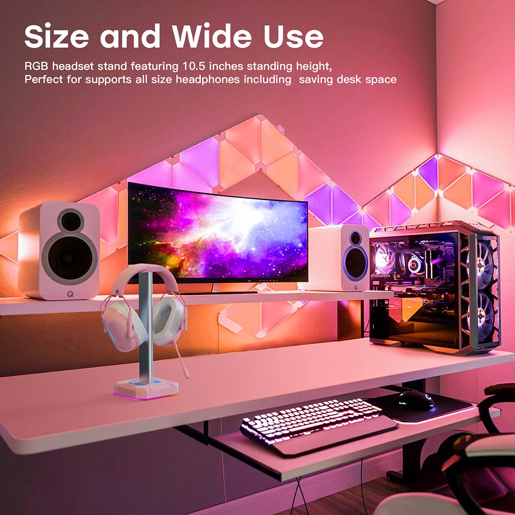 Подставка для гарнитуры RGB Подсветка Стойка для наушников Экономия места Настольный органайзер Вертикальный кронштейн Вешалка
Подставка для гарнитуры RGB Подсветка Стойка для наушников Экономия места Настольный органайзер Вертикальный кронштейн Вешалка