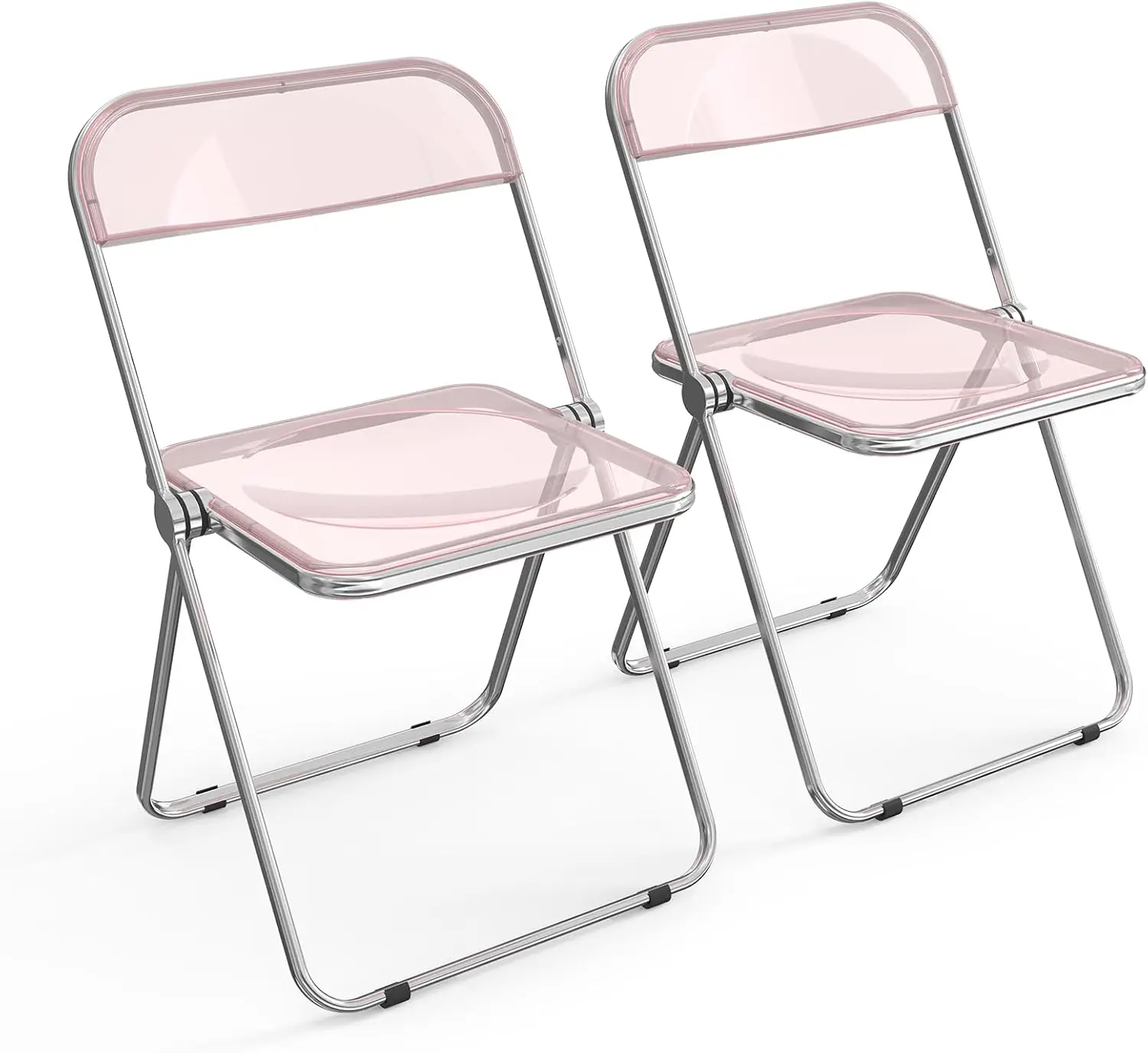 Acrylic Folding Chairs 2 Pack, Clear Chair Foldable And Stackable, Plastic Panel & Metal Chrome Frame, Weight Acity 350 Lbs,
Acrylic Folding Chairs 2 Pack, Clear Chair Foldable And Stackable, Plastic Panel & Metal Chrome Frame, Weight Acity 350 Lbs,