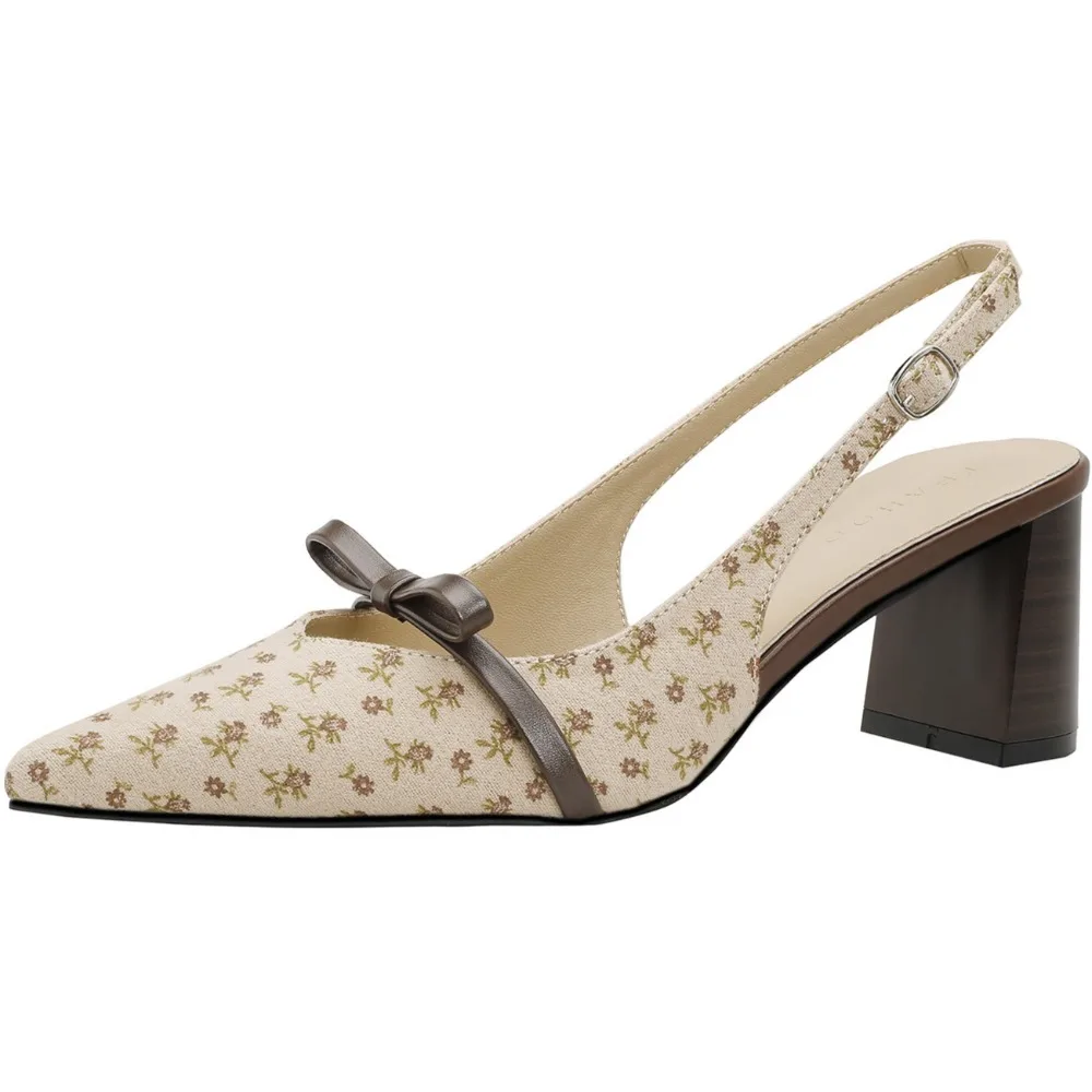 Women Sandals Summer French Floral Pointed Bow Fashion Sandals Women's Thick Heel Buckle with High Heels Woman Heeled Sandals
Women Sandals Summer French Floral Pointed Bow Fashion Sandals Women's Thick Heel Buckle with High Heels Woman Heeled Sandals