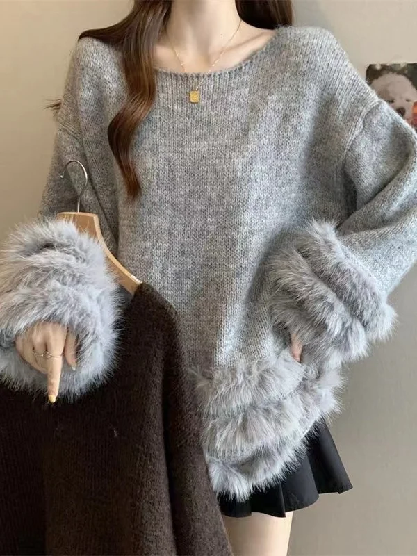 Soft Cozy Large Size Women's Sweater Autumn Winter New Sle Loose Belly Covering Knitted Top Comfortable plus SizeMM Faion
Soft Cozy Large Size Women's Sweater Autumn Winter New Sle Loose Belly Covering Knitted Top Comfortable plus SizeMM Faion