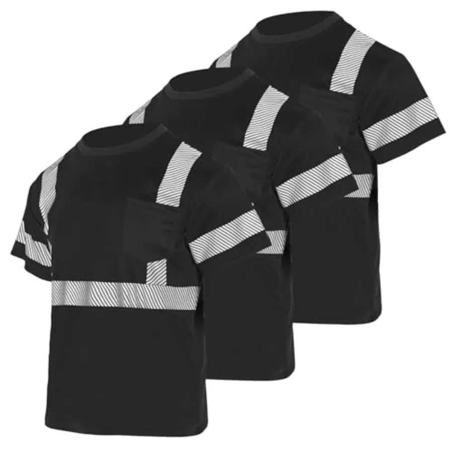 3pcs Safety T Shirts Reflective Class 3 High Visibility Hi Vis Short Sleeve Construction Work Shirts for Men
3pcs Safety T Shirts Reflective Class 3 High Visibility Hi Vis Short Sleeve Construction Work Shirts for Men