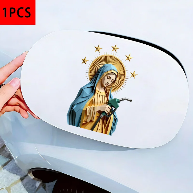Cartoon Virgin Mary With Gas Pump Nozzle Sticker, 2D Flat Waterproof Durable Decal, Universal Fuel Tank Cap Decor, Easy to
Cartoon Virgin Mary With Gas Pump Nozzle Sticker, 2D Flat Waterproof Durable Decal, Universal Fuel Tank Cap Decor, Easy to