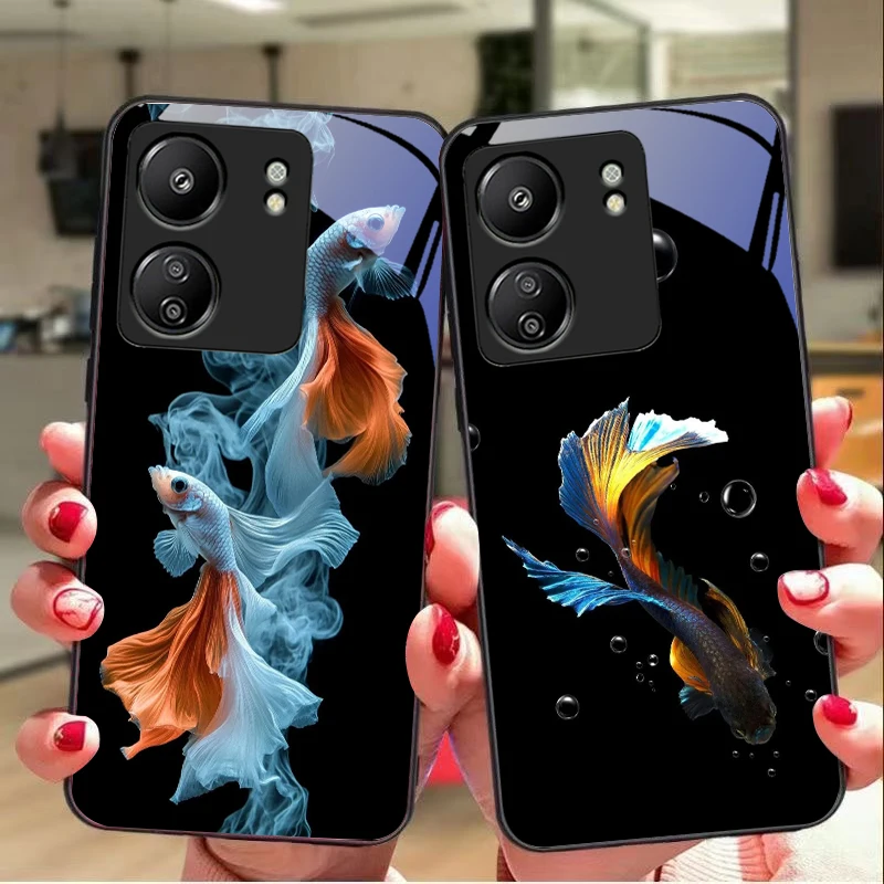 Colorful Cute Fish For Xiaomi Redmi 13C Note13 12 Pro Plus 5G Note 9 13T Pro POCO X6 F5 F6 Black Tempered Glass Phone Case
Colorful Cute Fish For Xiaomi Redmi 13C Note13 12 Pro Plus 5G Note 9 13T Pro POCO X6 F5 F6 Black Tempered Glass Phone Case