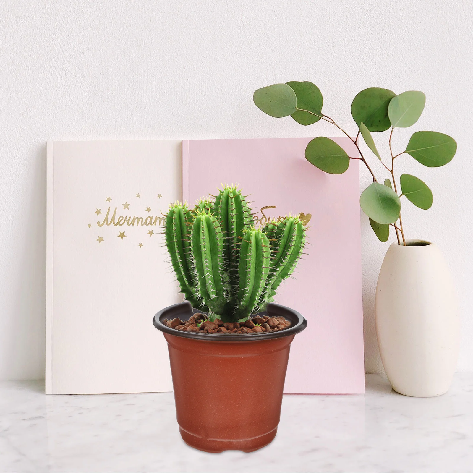 50pcs Plastic Flowerpot Breathable Succulents Flower Pot 100Mm Brown With Drainage Holes For Indoor Garden Decor Reusable
50pcs Plastic Flowerpot Breathable Succulents Flower Pot 100Mm Brown With Drainage Holes For Indoor Garden Decor Reusable