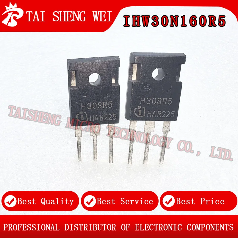 5PCS Brand New Printed H30SR5 IHW30N160R5 IGBT Large Transistor 30A/1600V TO-247 Package
5PCS Brand New Printed H30SR5 IHW30N160R5 IGBT Large Transistor 30A/1600V TO-247 Package