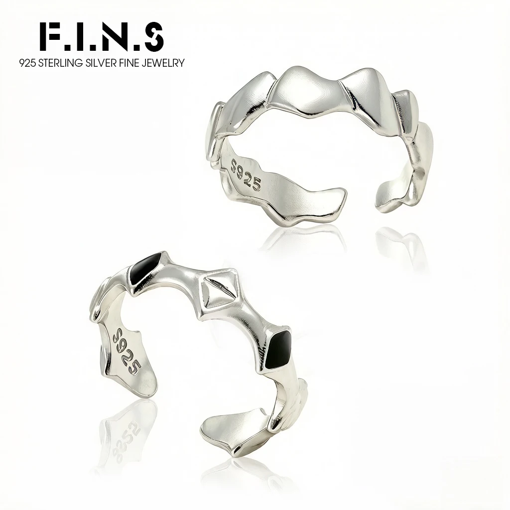 F.I.N.S Unique S925 Sterling Silver Ring For Women Geometric Irregular Matte Rhombus Drip Glue Open Adjustable Finger Jewelry
F.I.N.S Unique S925 Sterling Silver Ring For Women Geometric Irregular Matte Rhombus Drip Glue Open Adjustable Finger Jewelry