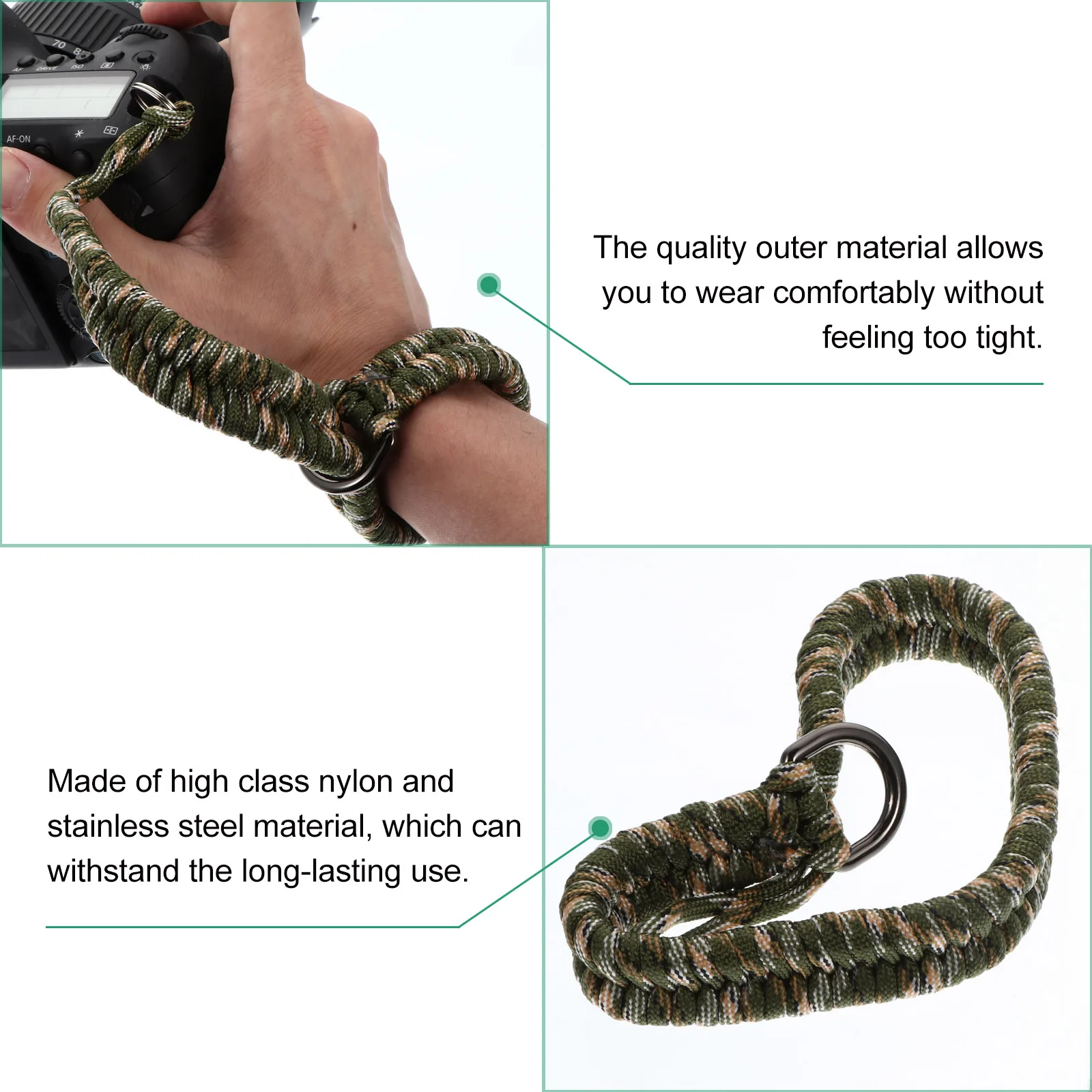 Camera Lanyard Lightweight Belt Stainless Steel Digital Camera Strap Wristband Harness Durable Comfortable
Camera Lanyard Lightweight Belt Stainless Steel Digital Camera Strap Wristband Harness Durable Comfortable