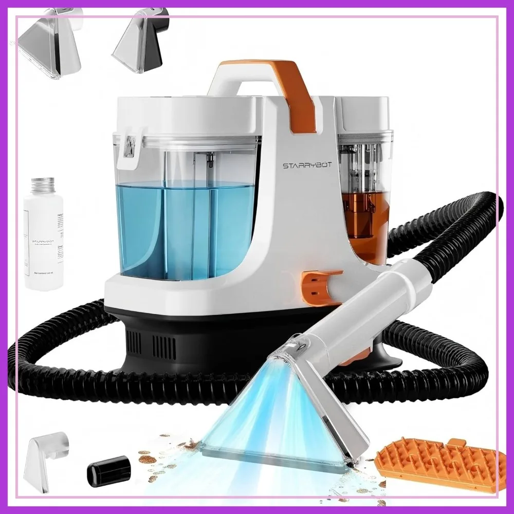 Portable Carpet & Upholstery Cleaner Machine for Pets, Spot, Stain, Couch Cleaner with 18Kpa Powerful Suction, Car/Auto Detailer
Portable Carpet & Upholstery Cleaner Machine for Pets, Spot, Stain, Couch Cleaner with 18Kpa Powerful Suction, Car/Auto Detailer