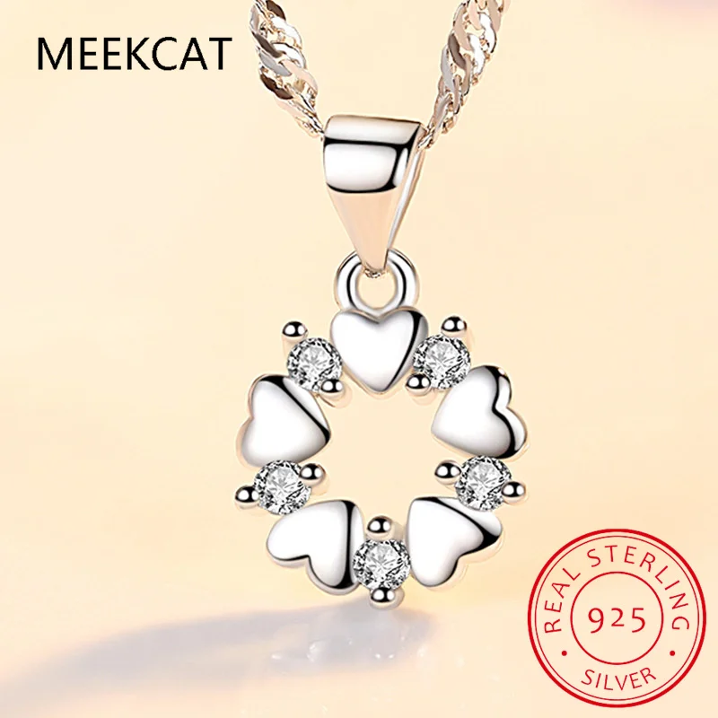 Round Cut Moissanite Love Heart Pendant Necklaces for Women Solid 925 Sterling Silver Chains Wedding Jewelry Gift Collar Choker
Round Cut Moissanite Love Heart Pendant Necklaces for Women Solid 925 Sterling Silver Chains Wedding Jewelry Gift Collar Choker
