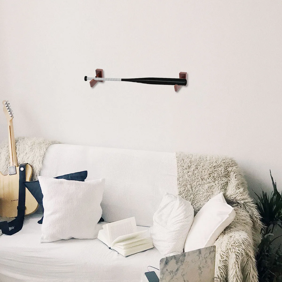 2 Pieces Bamboo Baseball Bat Display Rack Wall Mount Brown Felt Lined Holder for Baseball Softball Hockey Stick Collection
2 Pieces Bamboo Baseball Bat Display Rack Wall Mount Brown Felt Lined Holder for Baseball Softball Hockey Stick Collection