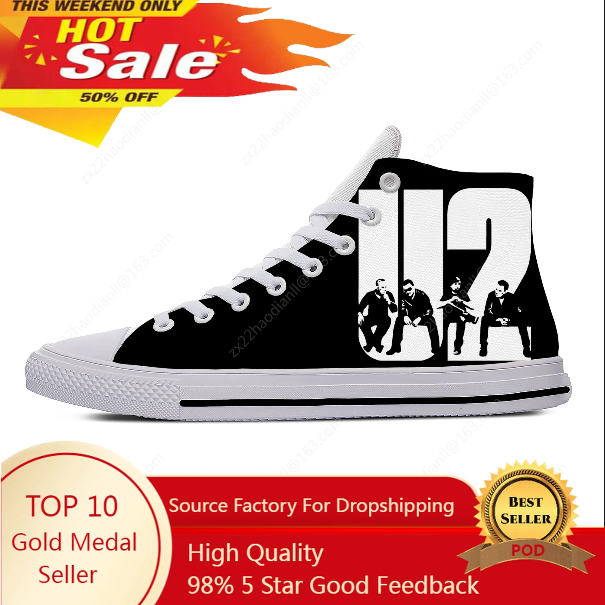 U2 High Top Sneakers music Rock band Mens Womens Teenager Casual Shoes Running Shoes 3D Print Breathable Lightweight shoe
U2 High Top Sneakers music Rock band Mens Womens Teenager Casual Shoes Running Shoes 3D Print Breathable Lightweight shoe