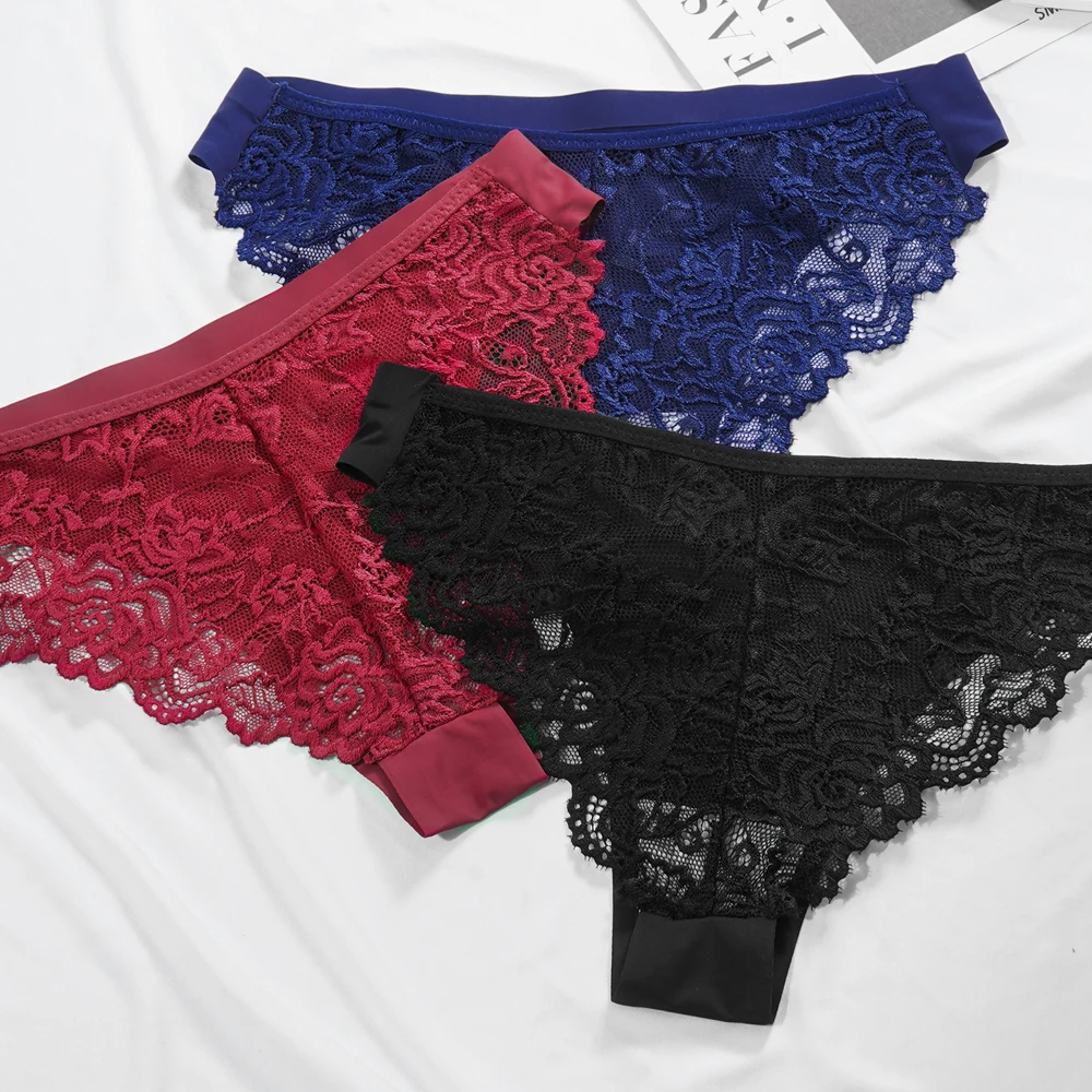 VKME Lace Panties Sexy Women Seamless Lace Sheer Panties Women Low Waist Lingerie S-LFemme Briefs Soft Cozy Underpants
VKME Lace Panties Sexy Women Seamless Lace Sheer Panties Women Low Waist Lingerie S-LFemme Briefs Soft Cozy Underpants