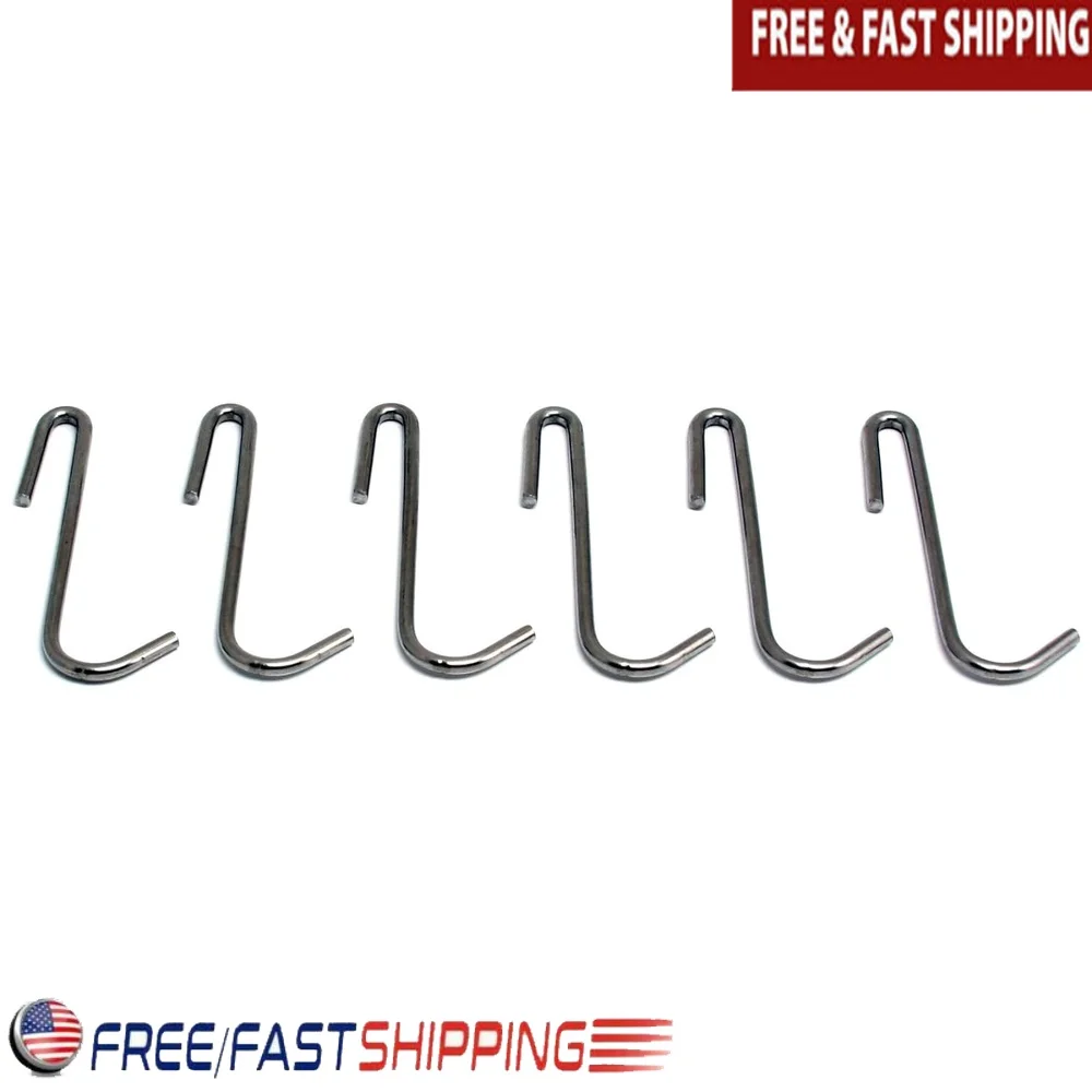 Stainless Steel Pot Hook Set of 6 Multi-Purpose Kitchen Hanging Hooks Durable Storage Solution Cookware and Utensils
Stainless Steel Pot Hook Set of 6 Multi-Purpose Kitchen Hanging Hooks Durable Storage Solution Cookware and Utensils