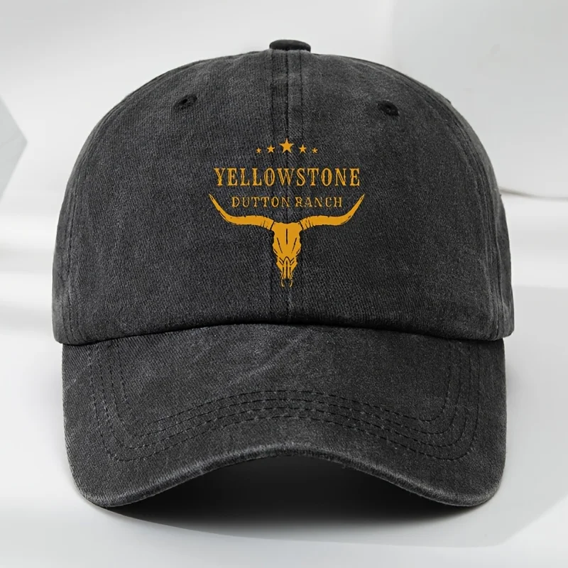 YELLOWSTONE Logo Print Baseball Cap Classic Washed Retro Style Soft Round Brim Cap Adjustable Sweat-Absorbent Breathable Sun Hat
YELLOWSTONE Logo Print Baseball Cap Classic Washed Retro Style Soft Round Brim Cap Adjustable Sweat-Absorbent Breathable Sun Hat