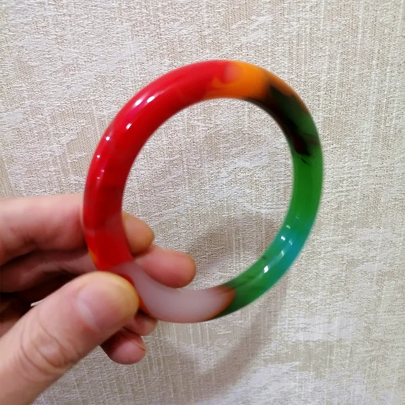 Natural Color Hand-carved Round Jade Bracelet Fashion Boutique Jewelry Men and Women's Colorful Thick Round Bracelet Gift
Natural Color Hand-carved Round Jade Bracelet Fashion Boutique Jewelry Men and Women's Colorful Thick Round Bracelet Gift