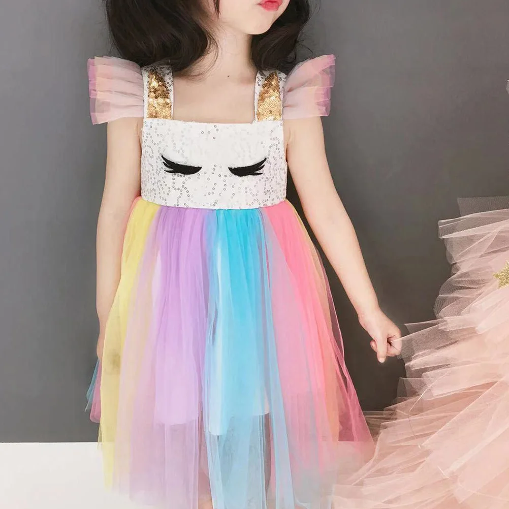 Girls Cartoon Rainbow Tutu Birthday Costume Kids Party Clothes Toddler Party Costume Skirt Skirt Child Fashion
Girls Cartoon Rainbow Tutu Birthday Costume Kids Party Clothes Toddler Party Costume Skirt Skirt Child Fashion