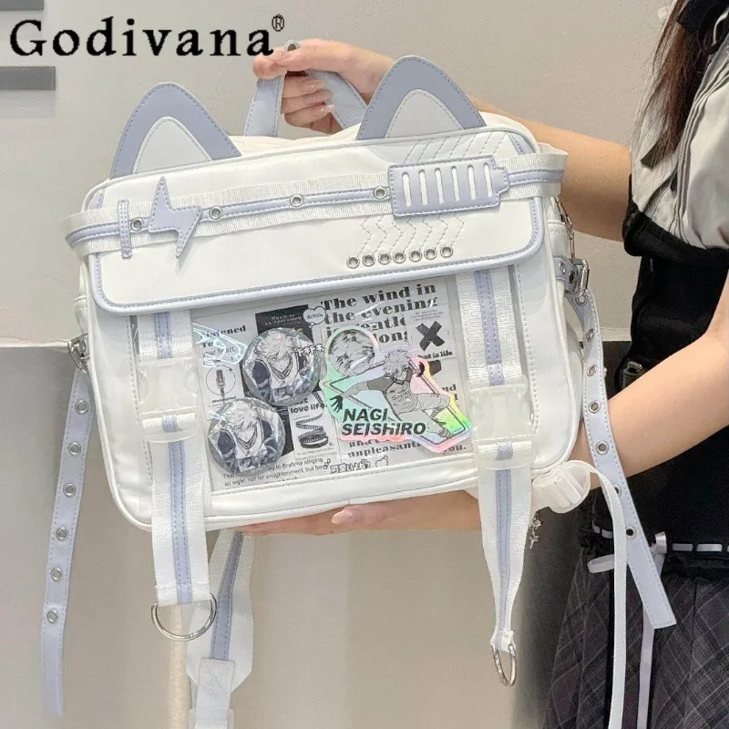 Two-dimensional Japanese Original Design Lolita Itabag Large-capacity Commuter Leisure Schoolbag Cute Cotton Doll Backpack
Two-dimensional Japanese Original Design Lolita Itabag Large-capacity Commuter Leisure Schoolbag Cute Cotton Doll Backpack