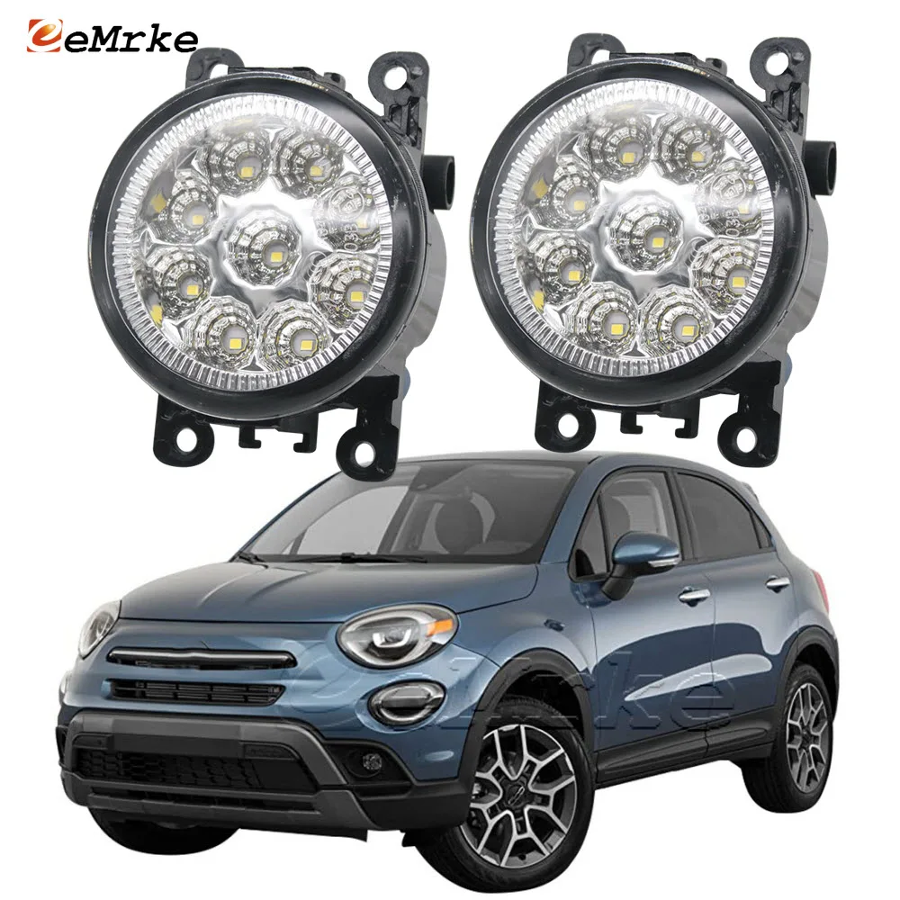 2 шт. 9 светодиодных автомобильных противотуманных фар для Fiat 500X Cross City Cross треккинговые спортивные 2018 2019 2020 Галогенные Противотуманные фары Дневные ходовые огни
2 шт. 9 светодиодных автомобильных противотуманных фар для Fiat 500X Cross City Cross треккинговые спортивные 2018 2019 2020 Галогенные Противотуманные фары Дневные ходовые огни