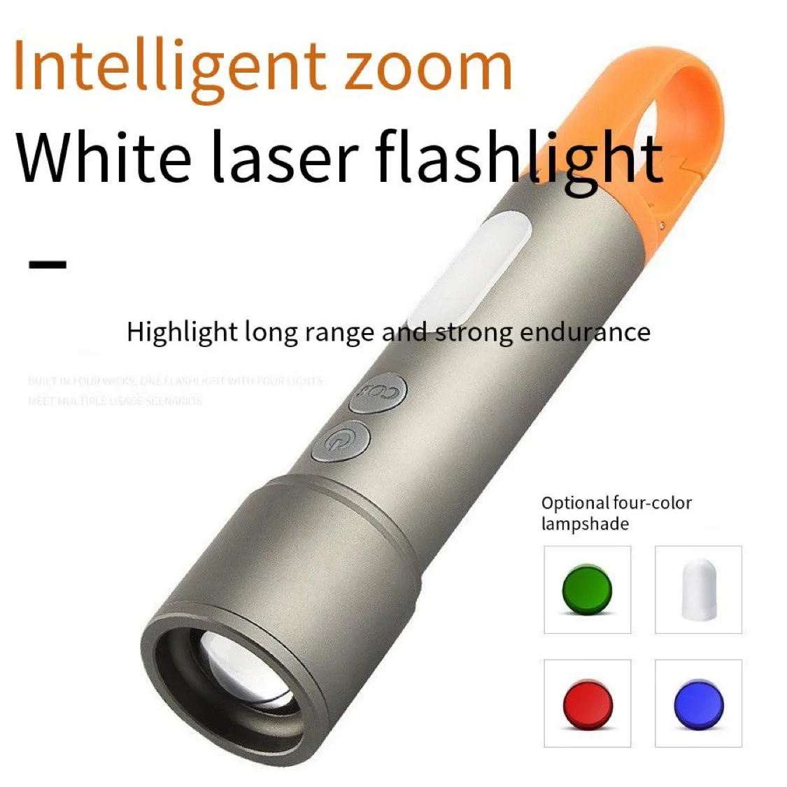 White Laser Flashlight USB Charging Portable Multifunctional Camping Light Aluminum Alloy Telescopic Zoom Three Color Torch Tent
White Laser Flashlight USB Charging Portable Multifunctional Camping Light Aluminum Alloy Telescopic Zoom Three Color Torch Tent