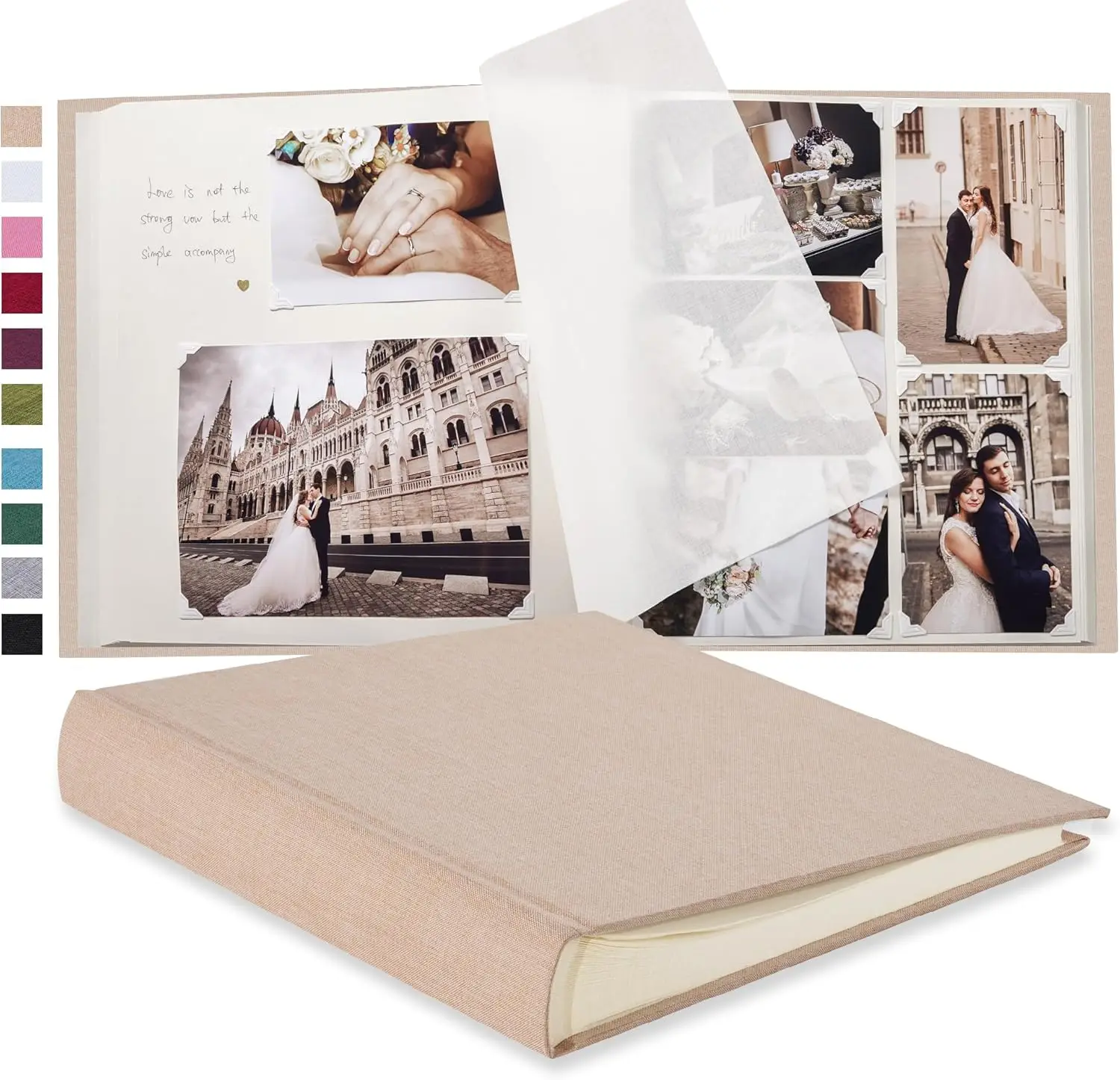 Large DIY Scrapbook Photo Album 100 pages with Writing Space for 3x5 4x6 5x7 6x8 8x10 Pictures for Baby Wedding Family C
Large DIY Scrapbook Photo Album 100 pages with Writing Space for 3x5 4x6 5x7 6x8 8x10 Pictures for Baby Wedding Family C