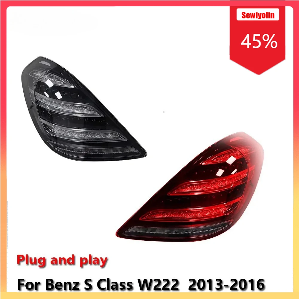 Car Lamps Tail Light Assemblies For Benz S Class 2013-2016 W222 Auto Fog DRL Brake Turn Signal Lamp Plug and Play
Car Lamps Tail Light Assemblies For Benz S Class 2013-2016 W222 Auto Fog DRL Brake Turn Signal Lamp Plug and Play