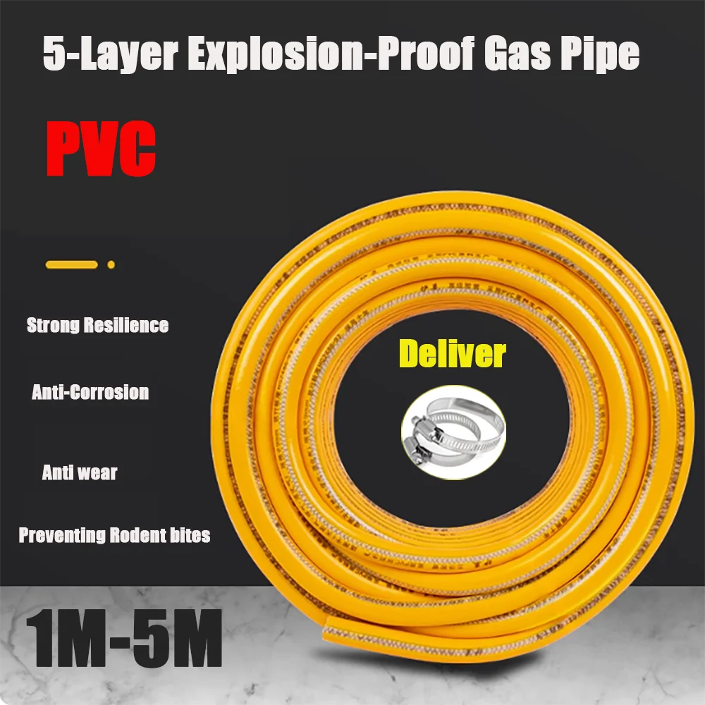 Household Gas Pipe With Steel Wire Five Layer Medium High Pressure Natural Gas Pipe Gas Pipe Iiquefied Gas Water HeaterStoveHose
Household Gas Pipe With Steel Wire Five Layer Medium High Pressure Natural Gas Pipe Gas Pipe Iiquefied Gas Water HeaterStoveHose