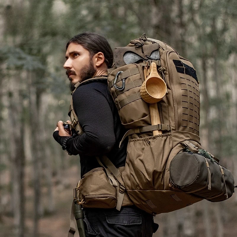 Outdoor Camping, Hiking, Mountain Climbing, Tourism - Large-capacity Backpack with Compression System and Modular Design
Outdoor Camping, Hiking, Mountain Climbing, Tourism - Large-capacity Backpack with Compression System and Modular Design