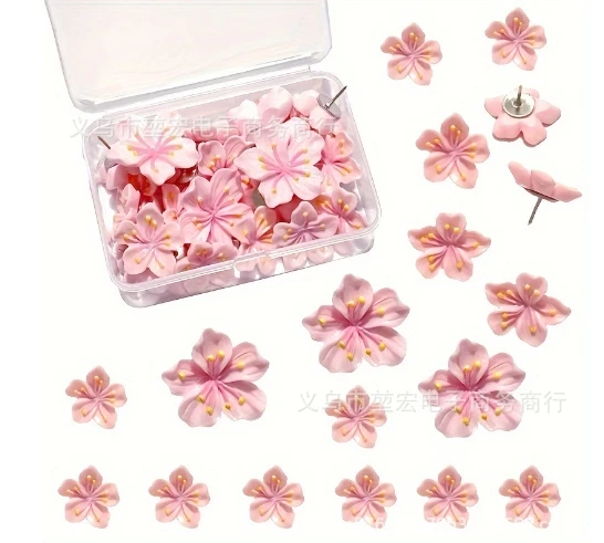 20pcs Decorative Thumb Tacks Cute Flower Shaped Resin Push Pins for Photo Wall Bulletin Board Office Use Floral Pin Set
20pcs Decorative Thumb Tacks Cute Flower Shaped Resin Push Pins for Photo Wall Bulletin Board Office Use Floral Pin Set