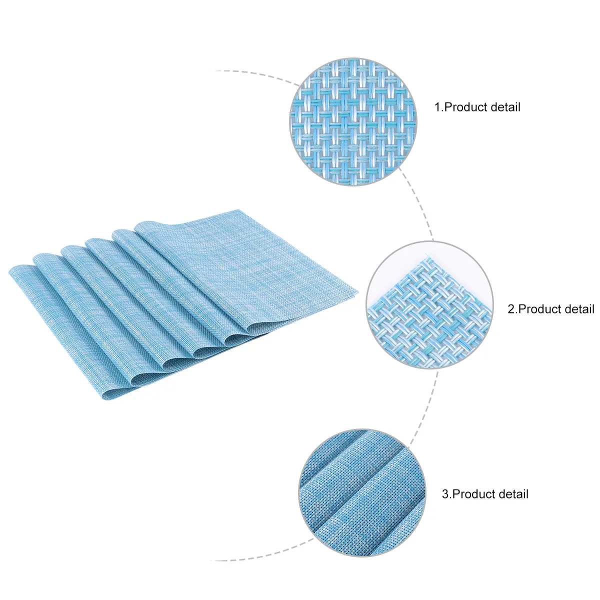 6Pcs PVC Insulation Placemats Skid Resistance Heat Protection Tableware Mat Home Hotel Restaurant Decor Solid Mats
6Pcs PVC Insulation Placemats Skid Resistance Heat Protection Tableware Mat Home Hotel Restaurant Decor Solid Mats