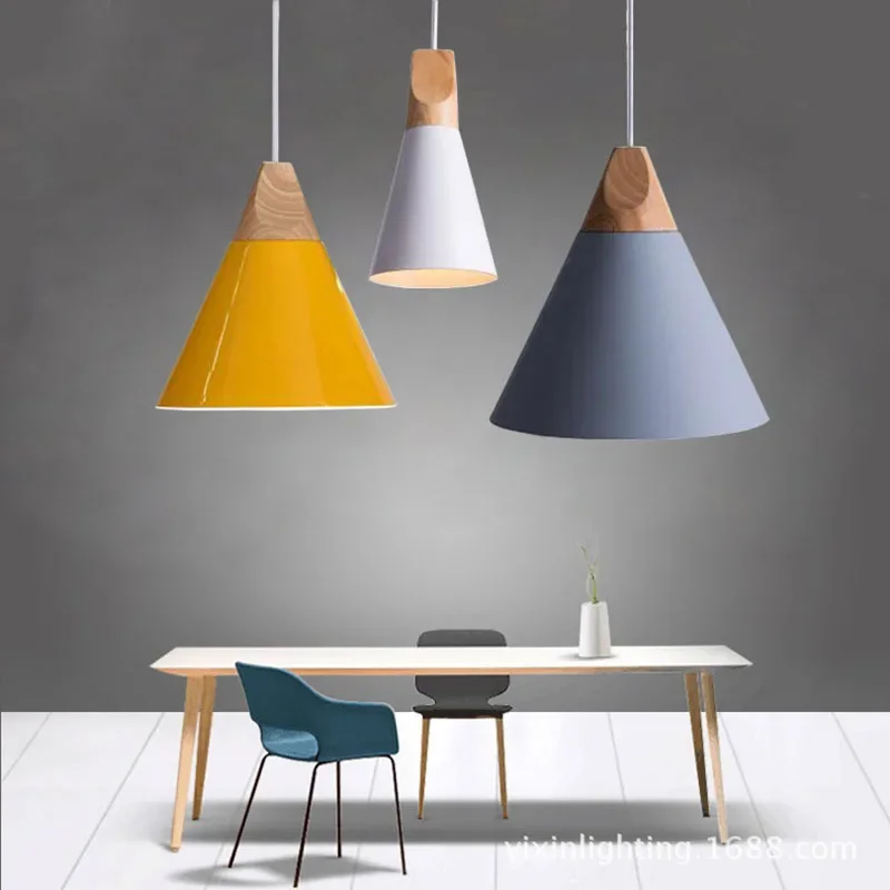 Nordic Combined Bar Real Wood Pendant Lights Multicolor Aluminum Lamp Shade Pendant Lamps for Dining Room Home Lighting Fixture
Nordic Combined Bar Real Wood Pendant Lights Multicolor Aluminum Lamp Shade Pendant Lamps for Dining Room Home Lighting Fixture