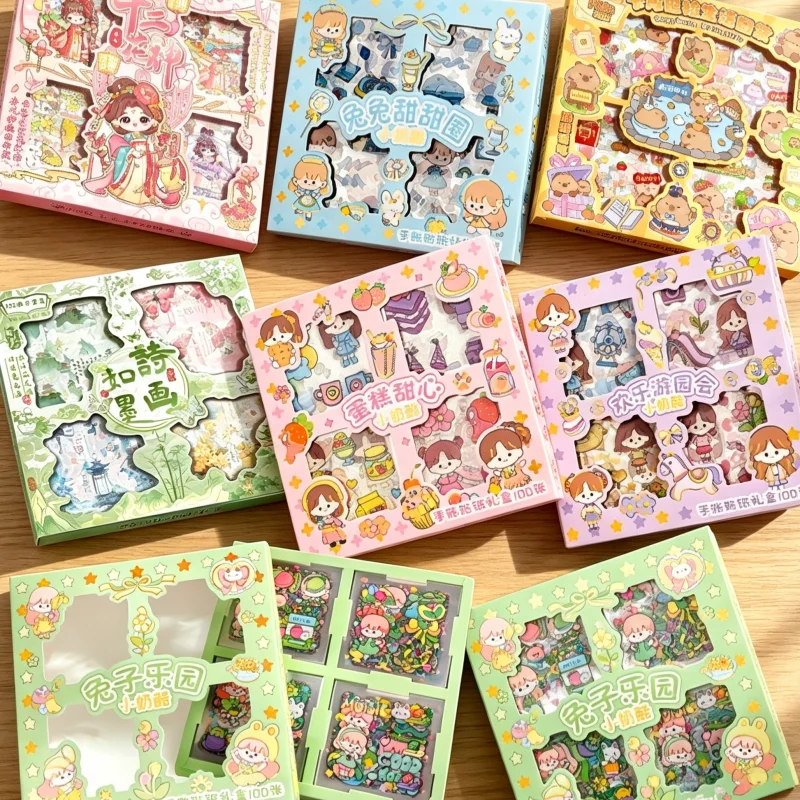 Girls DIY Sticker Pack 100Sheets Waterproof PET Cartoon Decals Transparent Removable for Scrapbooking Cute Kawaii Decor
Girls DIY Sticker Pack 100Sheets Waterproof PET Cartoon Decals Transparent Removable for Scrapbooking Cute Kawaii Decor