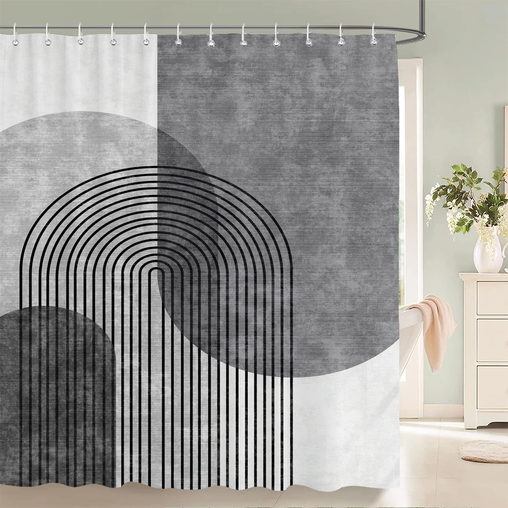 Abstract Geometry Shower Curtain Minimalist Art Color Block Polyester Fabric Bathroom Curtain Home Decoration Curtain with Hooks
Abstract Geometry Shower Curtain Minimalist Art Color Block Polyester Fabric Bathroom Curtain Home Decoration Curtain with Hooks