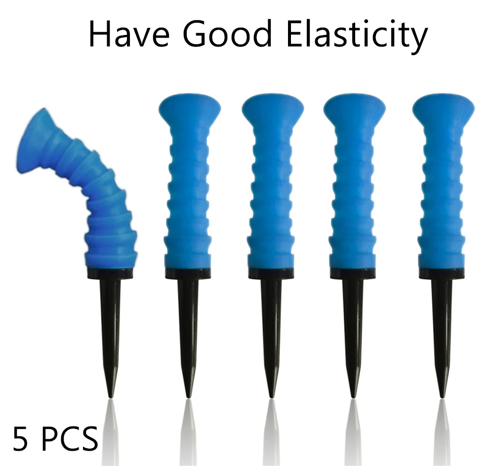 Elastic Plastic Golf Tees 5Pcs With Soft Rubber Cushion Top Elastic Tee Low Resistance Ball Tee Accessories
Elastic Plastic Golf Tees 5Pcs With Soft Rubber Cushion Top Elastic Tee Low Resistance Ball Tee Accessories
