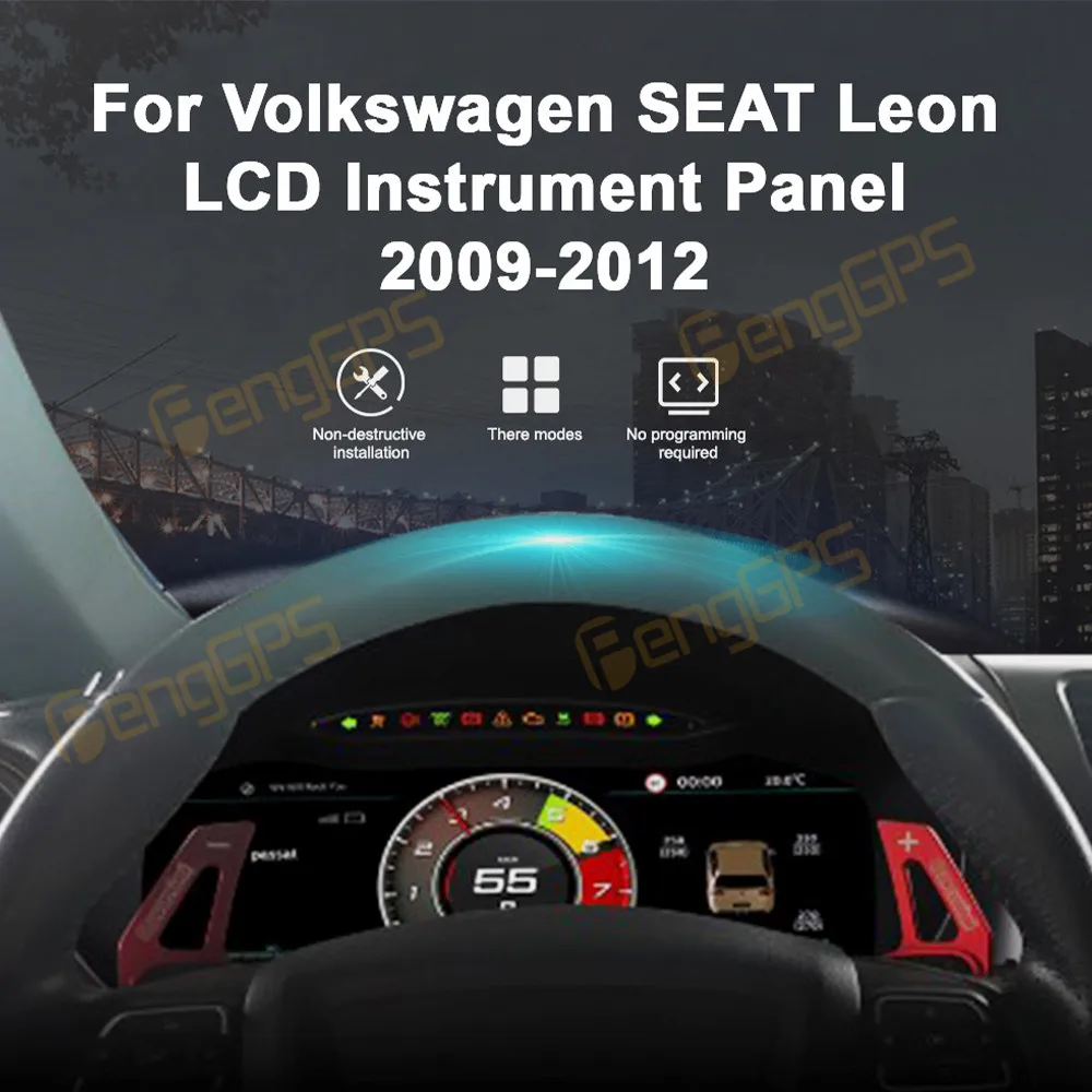 12.3" Digital Cluster Odometer Screen For Volkswagen Seat Leon 2009-2012 LCD Instrument Panel Virtual Cockpit Speed Meter Car
12.3" Digital Cluster Odometer Screen For Volkswagen Seat Leon 2009-2012 LCD Instrument Panel Virtual Cockpit Speed Meter Car