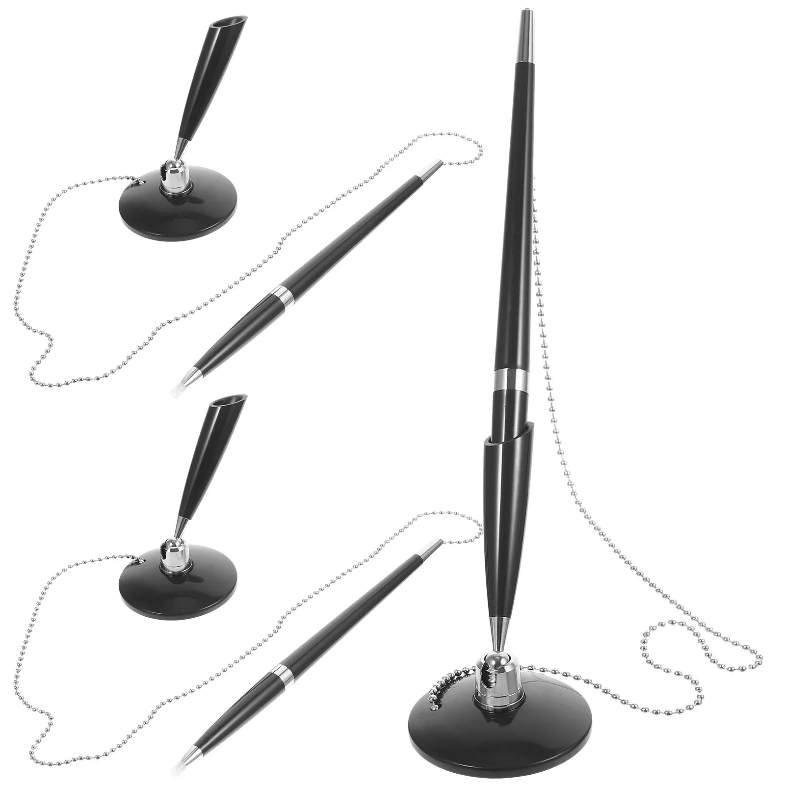 3Pcs Premium Vertical Table Standing Signature Pen Desktop Fixed Ballpoint Pen for Office Business Hotel Conference Room Signing
3Pcs Premium Vertical Table Standing Signature Pen Desktop Fixed Ballpoint Pen for Office Business Hotel Conference Room Signing