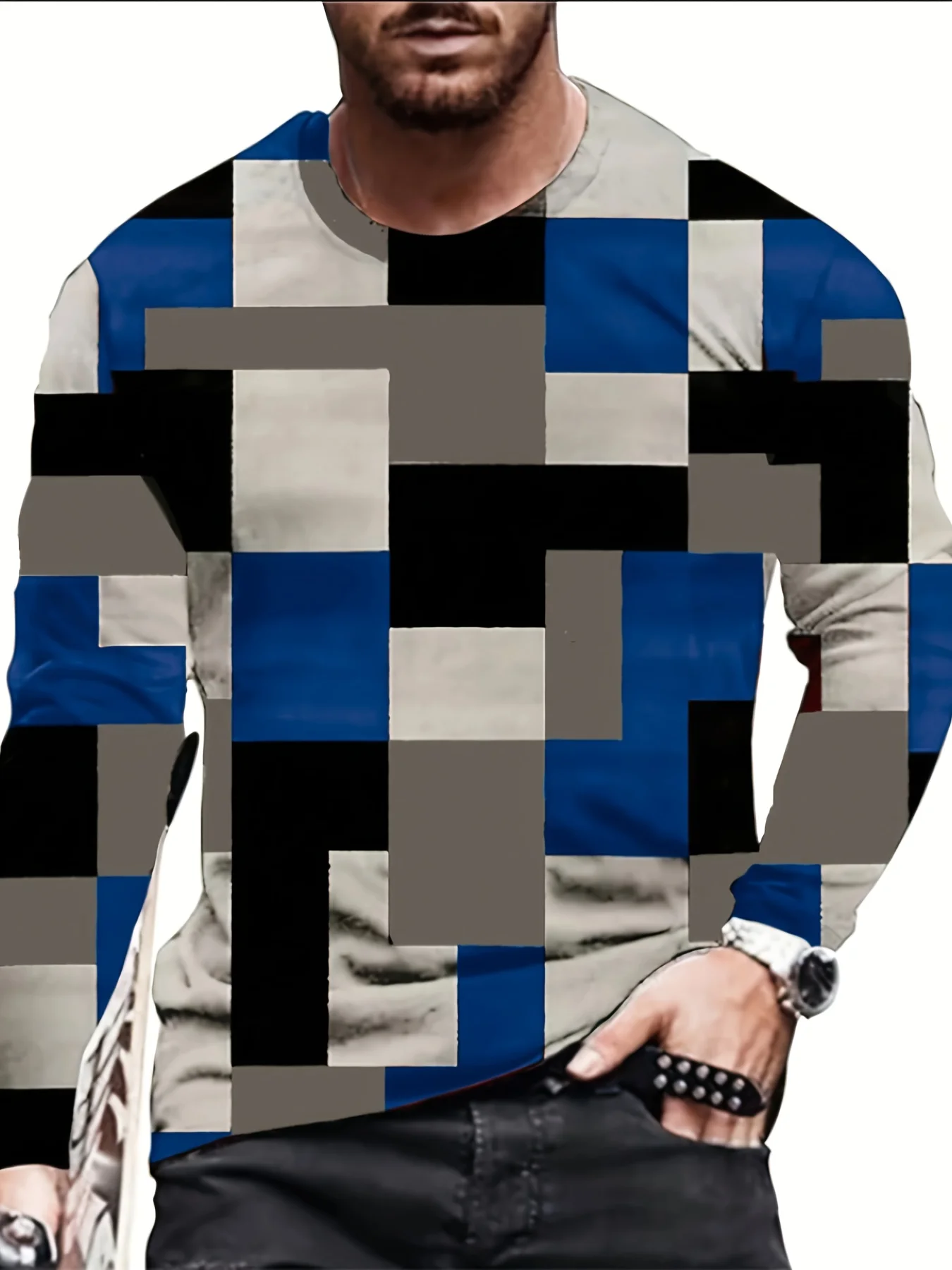 Men's Fashion Animal Texture Print T-shirt For Spring/autumn, Oversized Casual Long Sleeve Bottoming Tees For Males
Men's Fashion Animal Texture Print T-shirt For Spring/autumn, Oversized Casual Long Sleeve Bottoming Tees For Males