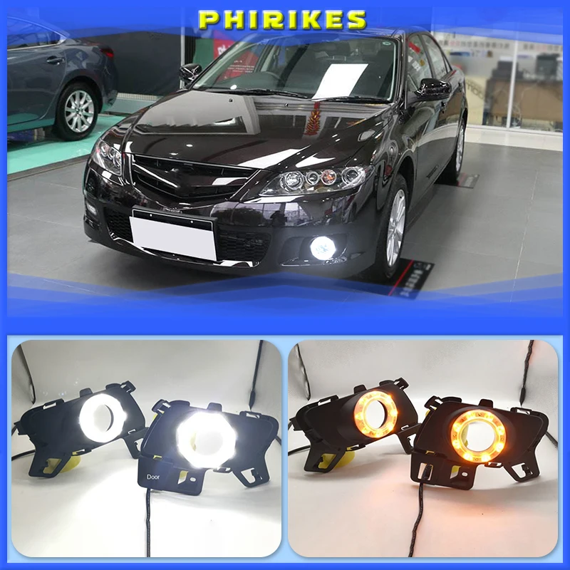 2PCS LED DRL Daytime Running Lights Daylight Fog light With Turn Signal Lamp DRL For Mazda 6 Mazda6 2010-2015
2PCS LED DRL Daytime Running Lights Daylight Fog light With Turn Signal Lamp DRL For Mazda 6 Mazda6 2010-2015