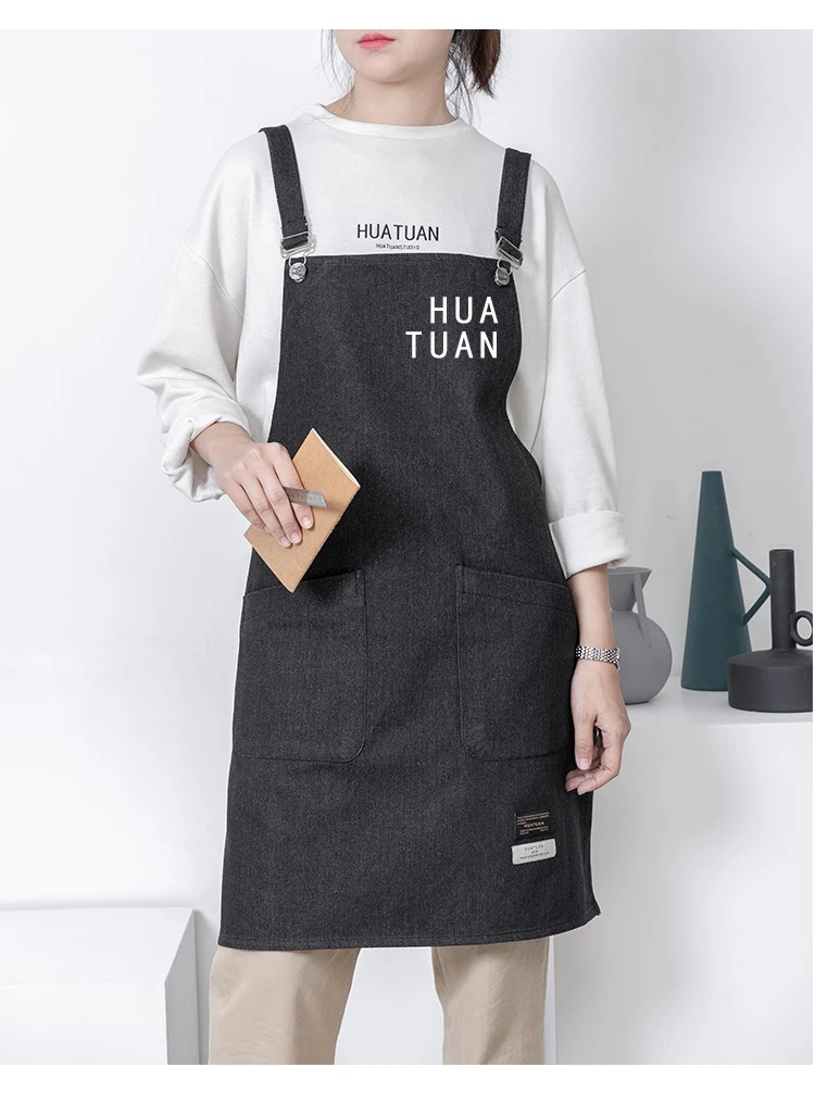 Japanese Korean denim apron cotton fashion household work clothes tide men's and women's painting coffee milk tea barber kitchen
Japanese Korean denim apron cotton fashion household work clothes tide men's and women's painting coffee milk tea barber kitchen
