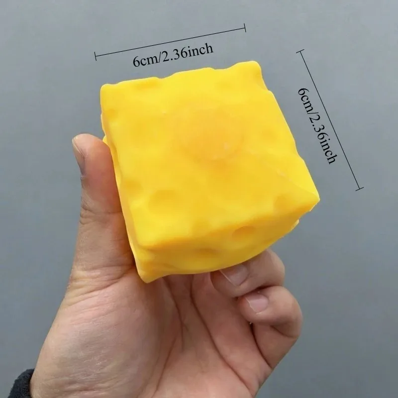 Squishy Square Cheese Squeeze Toy Slow Rebound Stress Relief Sensory Fidget Soft Butter Cheese Push Toy for Christmas Present
Squishy Square Cheese Squeeze Toy Slow Rebound Stress Relief Sensory Fidget Soft Butter Cheese Push Toy for Christmas Present