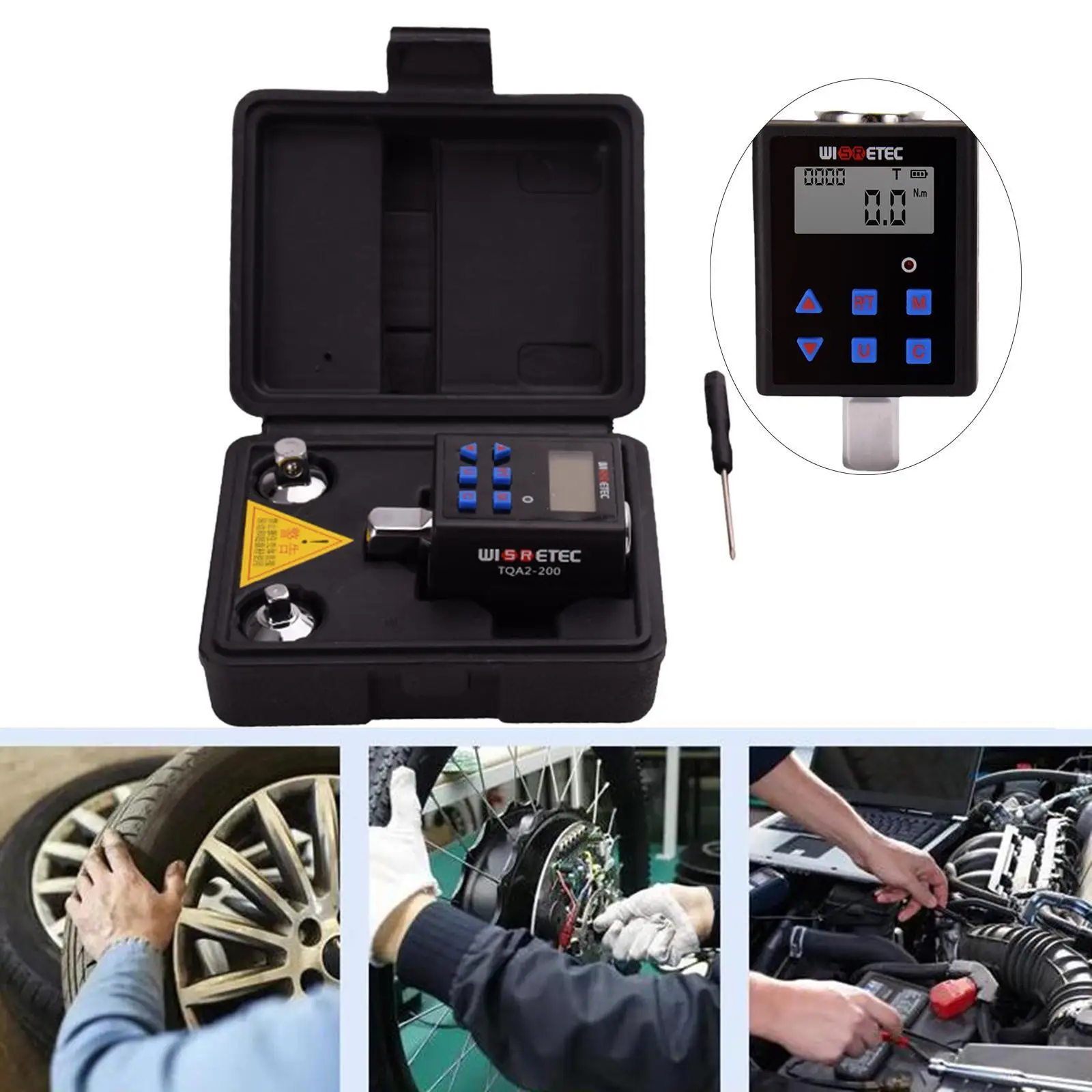 Digital Torque Meter 0.3-340 N.m Adjustable Torque Meter Adapter Professional Electronic Torque Wrench Inspection Repair Tools
Digital Torque Meter 0.3-340 N.m Adjustable Torque Meter Adapter Professional Electronic Torque Wrench Inspection Repair Tools