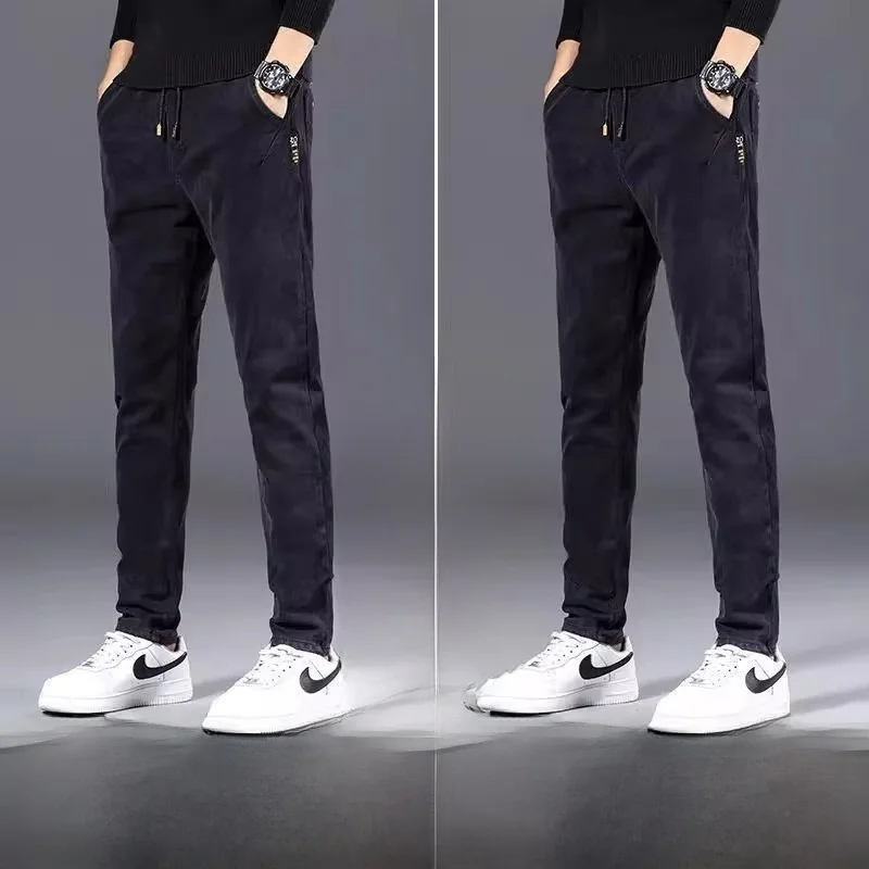 Мужские джинсы прямого кроя на флисовой подкладке для работы, утепленные, длинные брюки для осени и зимы, спортивные, повседневные...
Мужские джинсы прямого кроя на флисовой подкладке для работы, утепленные, длинные брюки для осени и зимы, спортивные, повседневные...