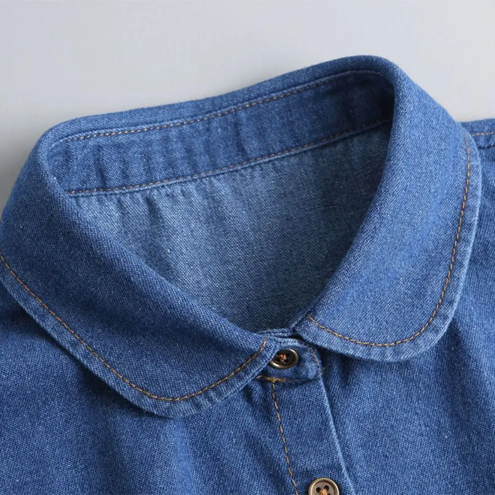 Detachable Denim Fake Collar Black Sharp Collar Lapel Half Shirt Korean Style Square Collar Adjustable Neckline Decorative Shirt
Detachable Denim Fake Collar Black Sharp Collar Lapel Half Shirt Korean Style Square Collar Adjustable Neckline Decorative Shirt